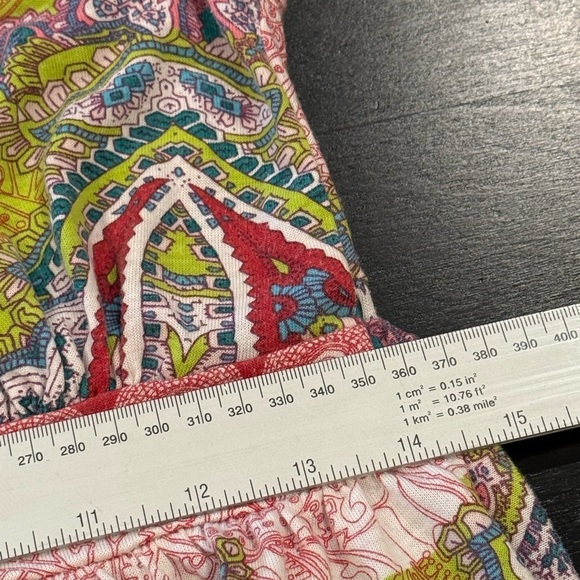 Vintage Malibu Gypsy Babydoll Tie Back Multicolored Sleeveless Maxi Dress Small - Picture 8 of 10